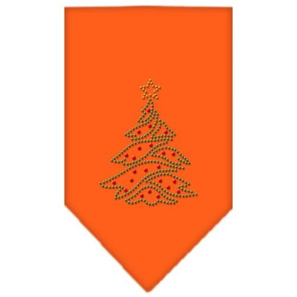 Unconditional Love Christmas Tree Rhinestone Bandana Orange Large UN801108